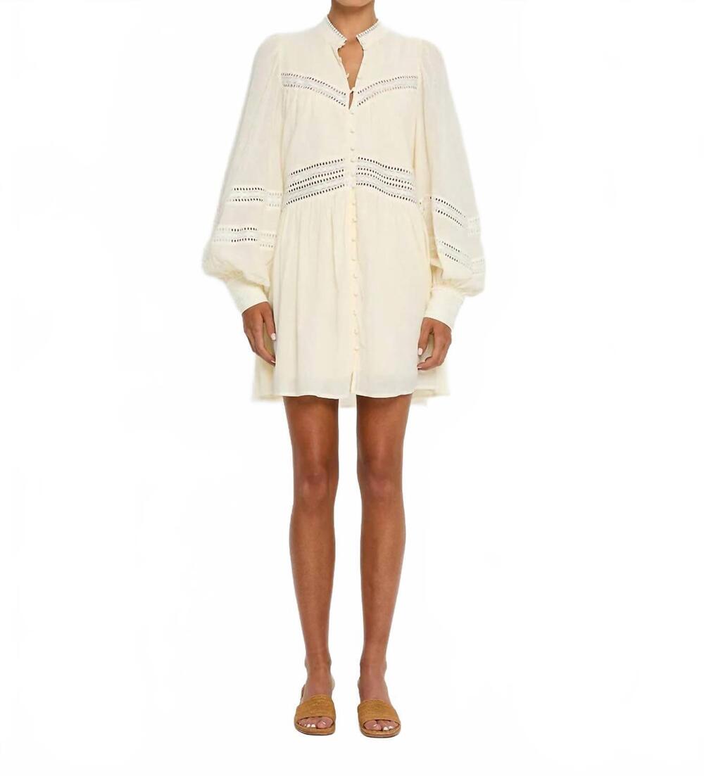 NEW KIVARI tana mini dress in ivory